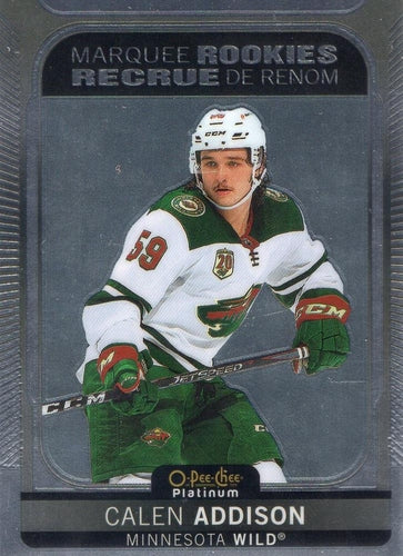 #209 Calen Addison - Minnesota Wild - 2021-22 O-Pee-Chee Platinum Hockey