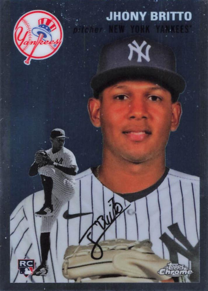 #209 Jhony Brito - New York Yankees - 2023 Topps Chrome Platinum Anniversary Baseball