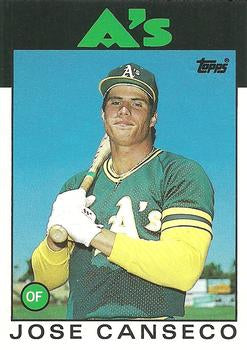#20T Jose Canseco - Oakland Athletics - 1986 Topps Traded Baseball