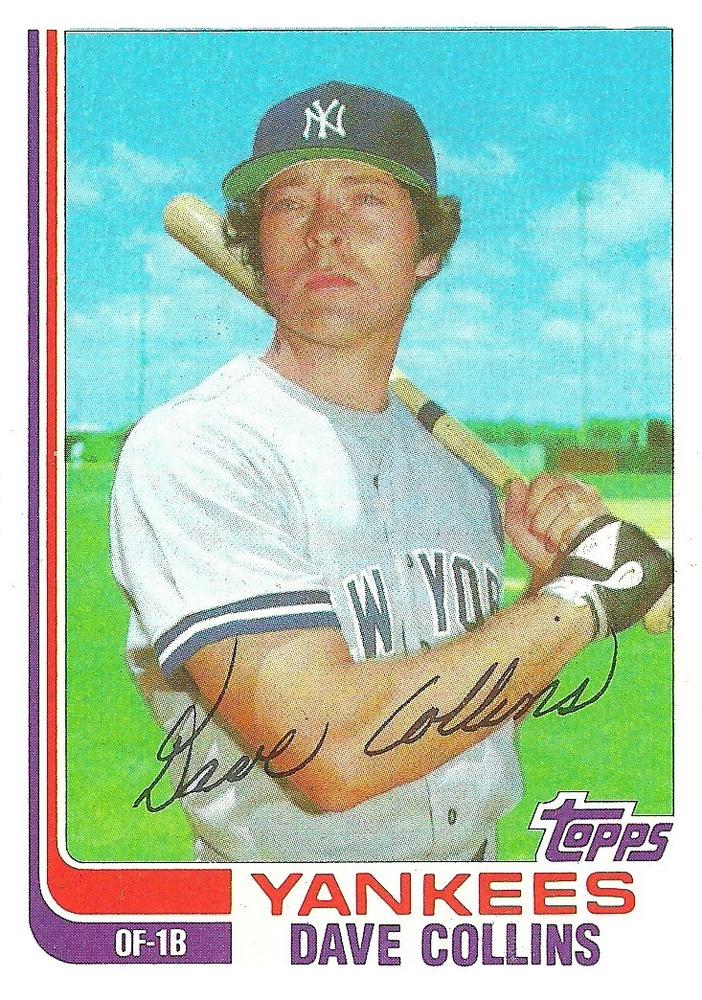 #20T Dave Collins - New York Yankees - 1982 Topps Traded Baseball