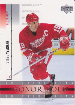 #20 Steve Yzerman - Detroit Red Wings - 2001-02 Upper Deck Honor Roll Hockey
