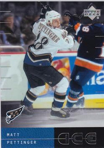 #80 Matt Pettinger - Washington Capitals - 2000-01 Upper Deck Ice Hockey