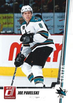 #20 Joe Pavelski - San Jose Sharks - 2010-11 Donruss Hockey