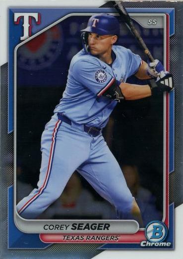 #20 Corey Seager - Texas Rangers - 2024 Bowman Chrome Baseball