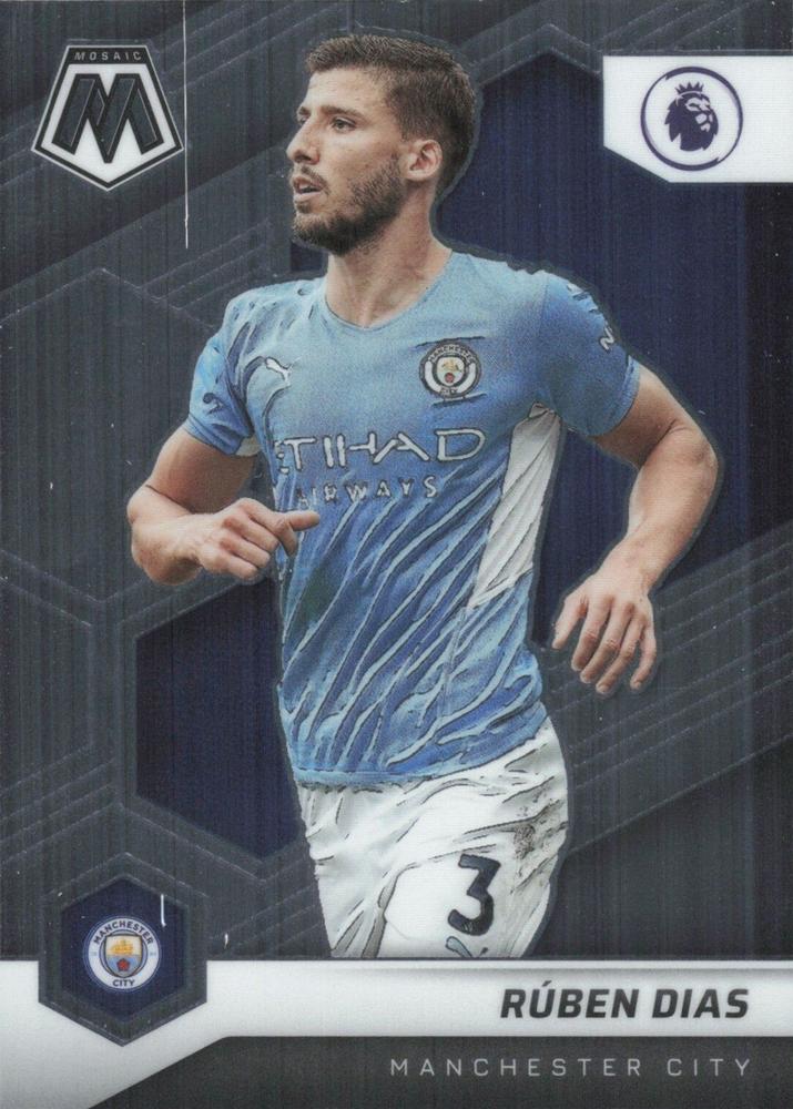 #20 Ruben Dias - Manchester City - 2021-22 Panini Mosaic Premier League Soccer