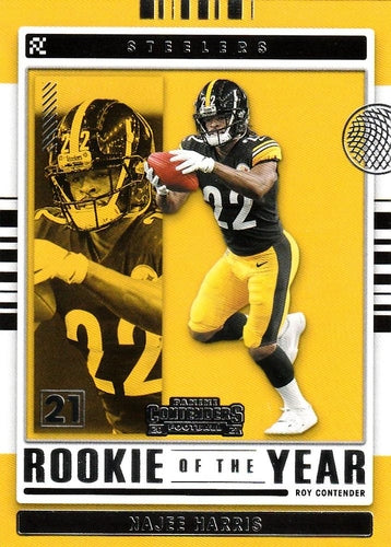 #ROY-NHA Najee Harris - Pittsburgh Steelers - 2021 Panini Contenders - Rookie of the Year Contenders Football