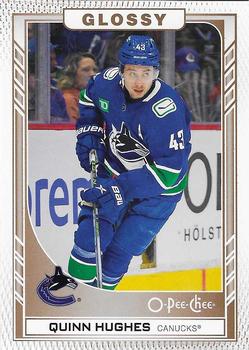 #R-20 Quinn Hughes - Vancouver Canucks - 2023-24 O-Pee-Chee Glossy Gold Hockey