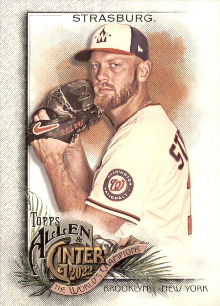 #20 Stephen Strasburg - Washington Nationals - 2022 Topps Allen & Ginter Baseball