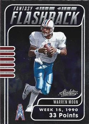 #FF-WM Warren Moon - Houston Oilers - 2020 Panini Absolute - Fantasy Flashback Football