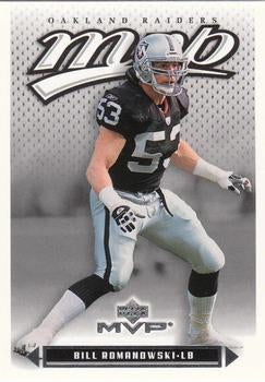 #20 Bill Romanowski - Oakland Raiders - 2003 Upper Deck MVP Football