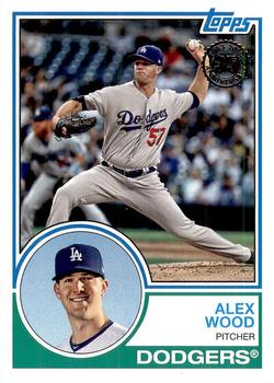 #83-20 Alex Wood - Los Angeles Dodgers - 2018 Topps - 1983 Topps Baseball 35th Anniversary Baseball