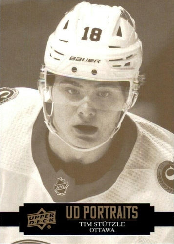 #P-20 Tim Stutzle - Ottawa Senators - 2021-22 Upper Deck - UD Portraits Hockey