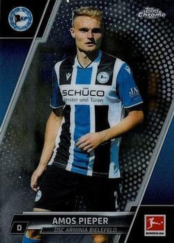 #20 Amos Pieper - DSC Arminia Bielefeld - 2021-22 Topps Chrome Bundesliga Soccer
