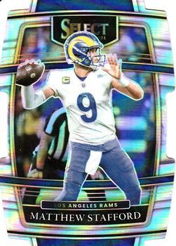 #20 Matthew Stafford - Los Angeles Rams - 2021 Panini Select - Silver Prizm Die Cut Football