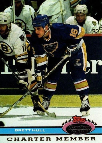 #NNO20a Brett Hull - St. Louis Blues - 1991 Stadium Club Charter Member