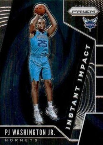 #20 PJ Washington Jr. - Charlotte Hornets - 2019-20 Panini Prizm - Instant Impact Basketball