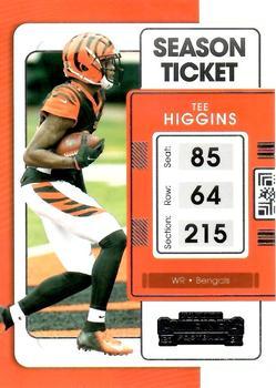 #20 Tee Higgins - Cincinnati Bengals - 2021 Panini Contenders Football