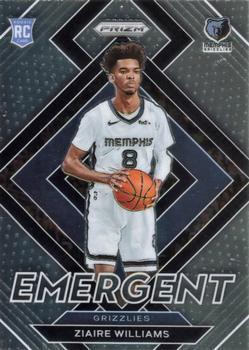 #20 Ziaire Williams - Memphis Grizzlies - 2021-22 Panini Prizm - Emergent Basketball