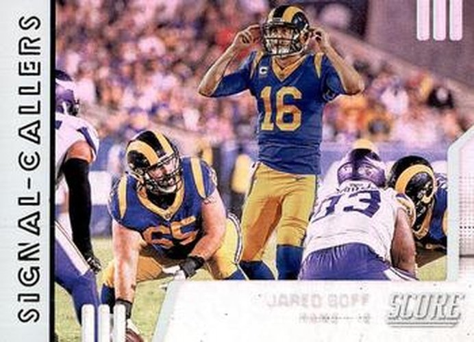 #SC-20 Jared Goff - Los Angeles Rams - 2019 Score - Signal-Callers Football