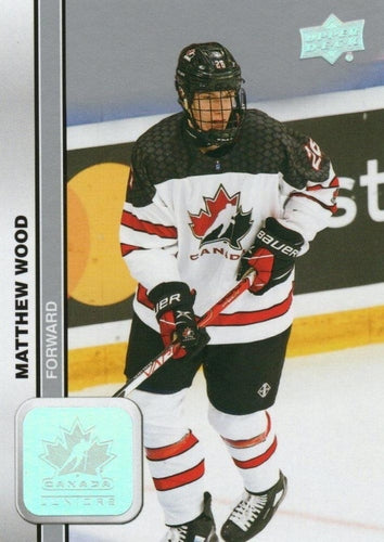 #20 Matthew Wood - Canada - 2023 Upper Deck Team Canada Juniors Hockey