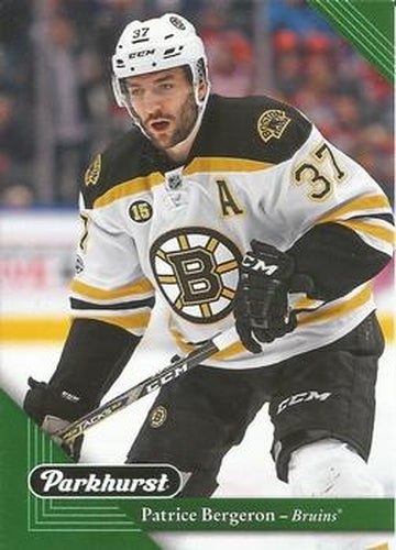 #20 Patrice Bergeron - Boston Bruins - 2017-18 Parkhurst Hockey