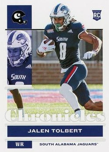 #20 Jalen Tolbert - South Alabama JAguars - 2022 Panini Chronicles Draft Picks Football