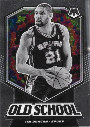 #20 Tim Duncan - San Antonio Spurs - 2019-20 Panini Mosaic - Old School Basketball