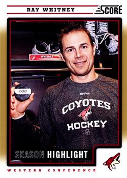 #20 Ray Whitney - Phoenix Coyotes - 2012-13 Score - Gold Rush Hockey