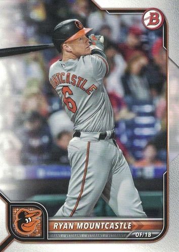 #20 Ryan Mountcastle - Baltimore Orioles - 2022 Bowman Baseball