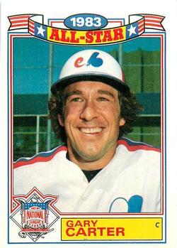 #20 Gary Carter - Montreal Expos - 1984 Topps - Glossy All-Stars Baseball