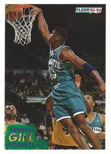 #20 Kendall Gill - Charlotte Hornets - 1993-94 Fleer Basketball