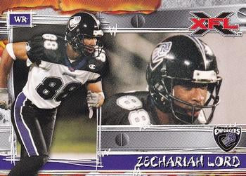 #20 Zechariah Lord - Chicago Enforcers - 2001 Topps XFL Football