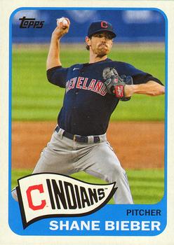 #T65-20 Shane Bieber - Cleveland Indians - 2021 Topps - 1965 Topps Redux Baseball