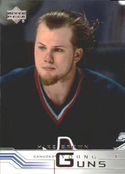 #210 Mike Brown - Vancouver Canucks - 2001-02 Upper Deck Hockey