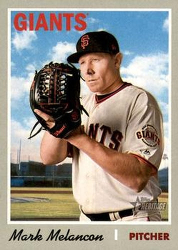 #210 Mark Melancon - San Francisco Giants - 2019 Topps Heritage Baseball
