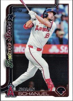 #210 Nolan Schanuel - Los Angeles Angels - 2025 Topps Baseball