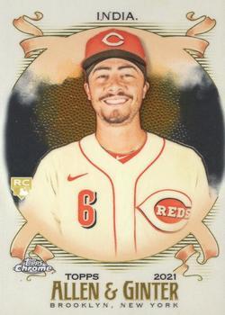 #210 Jonathan India - Cincinnati Reds - 2021 Topps Allen & Ginter Chrome Baseball