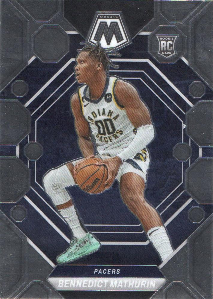 #210 Bennedict Mathurin - Indiana Pacers - 2022-23 Panini Mosaic Basketball