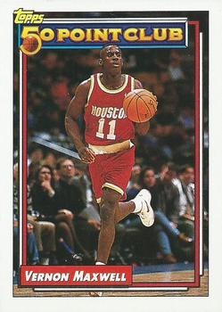 #210 Vernon Maxwell - Houston Rockets - 1992-93 Topps Basketball