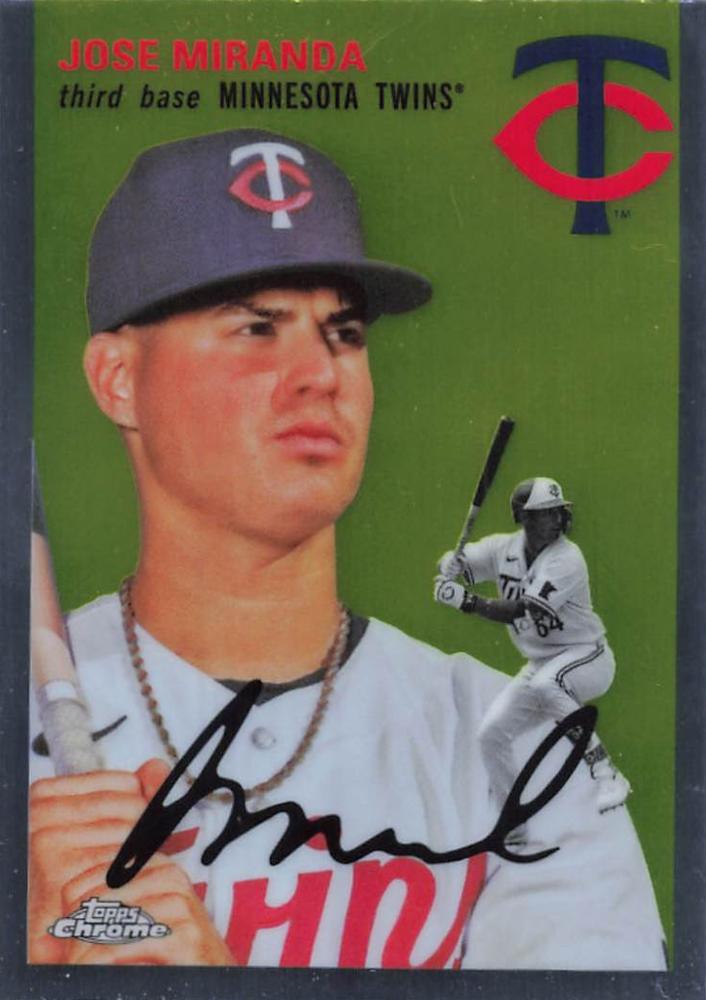 #211 Jose Miranda - Minnesota Twins - 2023 Topps Chrome Platinum Anniversary Baseball