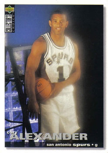 #211 Cory Alexander - San Antonio Spurs - 1995-96 Collector's Choice Basketball