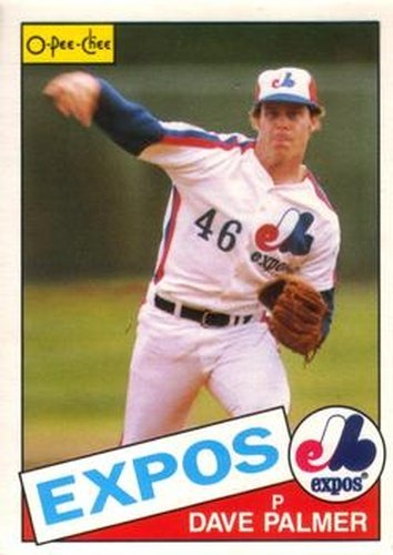 #211 David Palmer - Montreal Expos - 1985 O-Pee-Chee Baseball