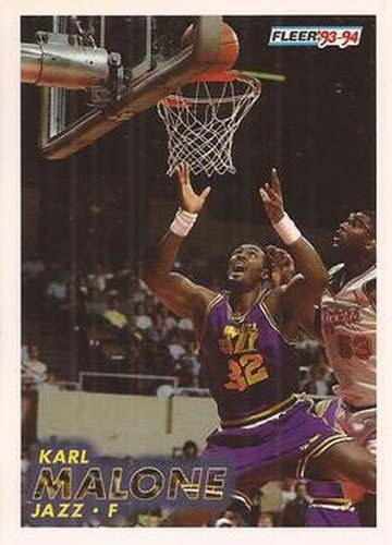 #211 Karl Malone - Utah Jazz - 1993-94 Fleer Basketball