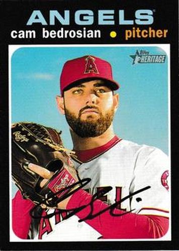 #211 Cam Bedrosian - Los Angeles Angels - 2020 Topps Heritage Baseball