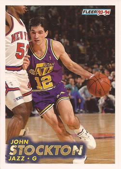 #212 John Stockton - Utah Jazz - 1993-94 Fleer Basketball