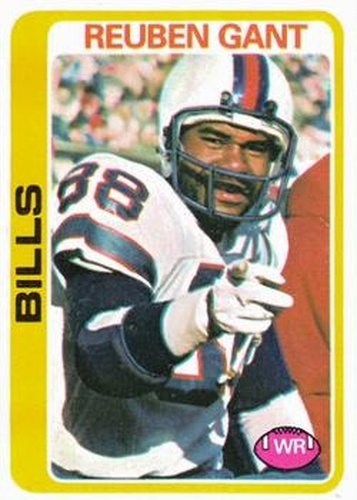 #212 Reuben Gant - Buffalo Bills - 1978 Topps Football