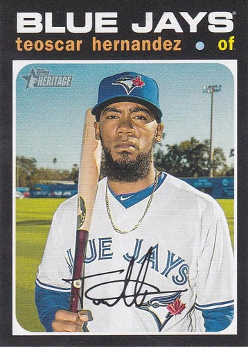 #212 Teoscar Hernandez - Toronto Blue Jays - 2020 Topps Heritage Baseball