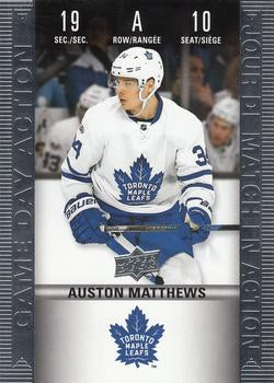#HGD-10 Auston Matthews - Toronto Maple Leafs - 2019-20 Upper Deck Tim Hortons - Game Day Action Hockey