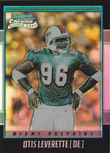 #213 Otis Leverette - Miami Dolphins - 2001 Bowman Chrome Football