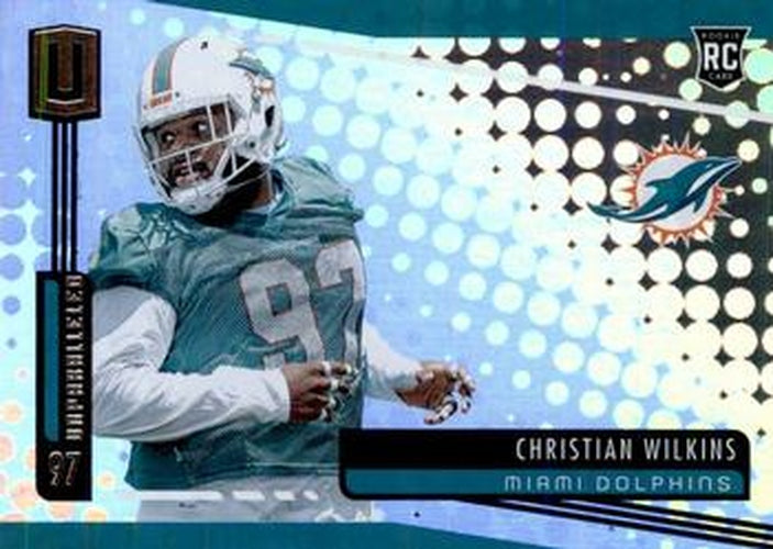 #213 Christian Wilkins - Miami Dolphins - 2019 Panini Unparalleled Football